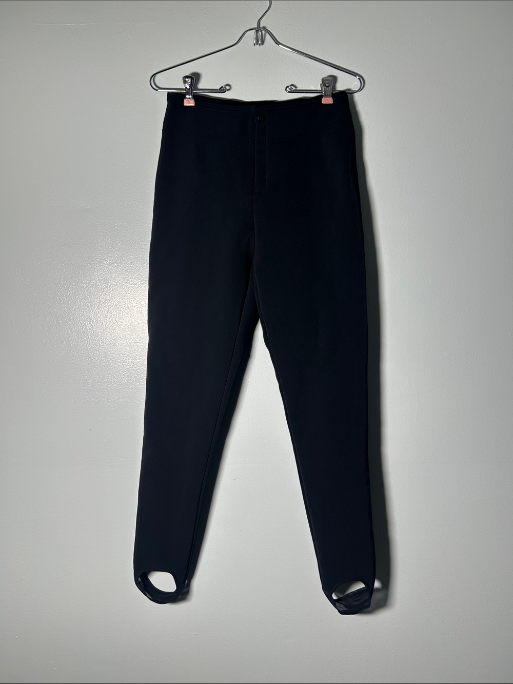 Snow Skiing Black Stretch Stirrup Pants